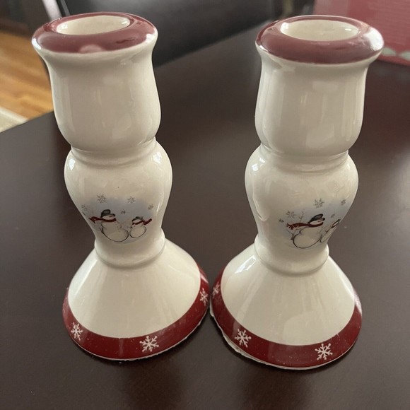 Royal Seasons Snowman Christmas Table Coffee/Dinner Set Holidays 8 pcs - Picture 3 of 12